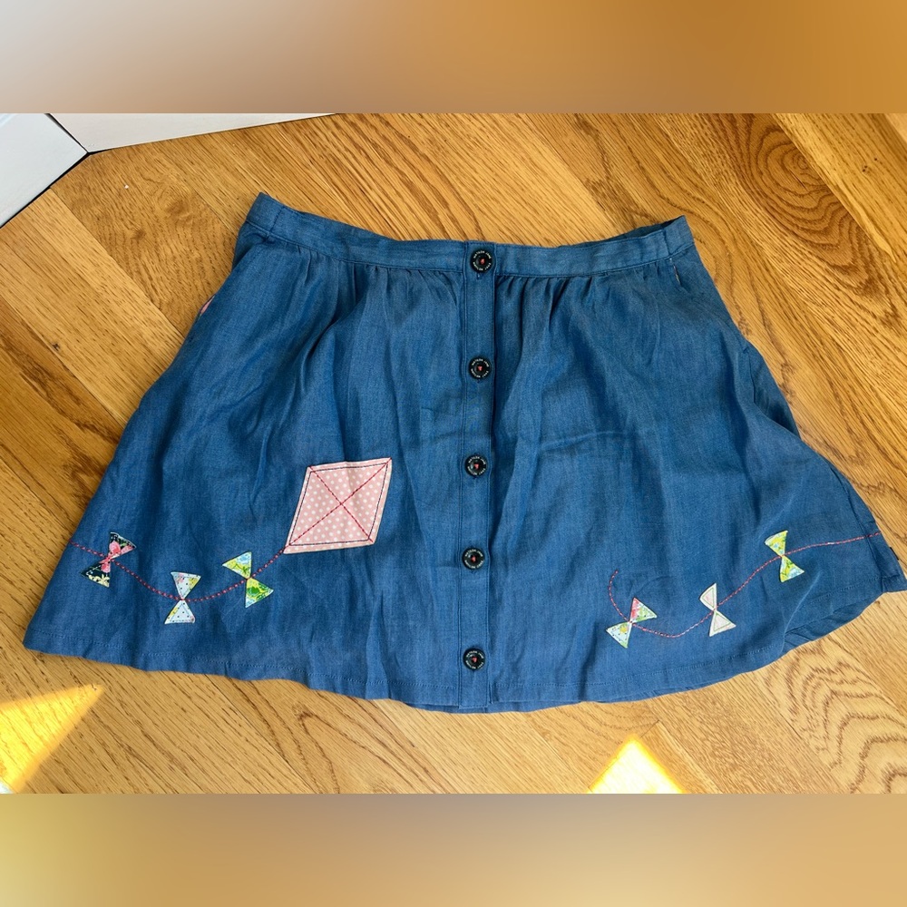 *NEW* Matilda Jane Buttoned Blue Skirt Size 10